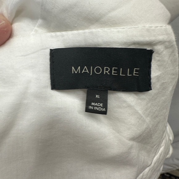 Majorelle x Revolve Lala White Embroidered Halter Tiered Mini Dress Size XL NWOT - Picture 7 of 9